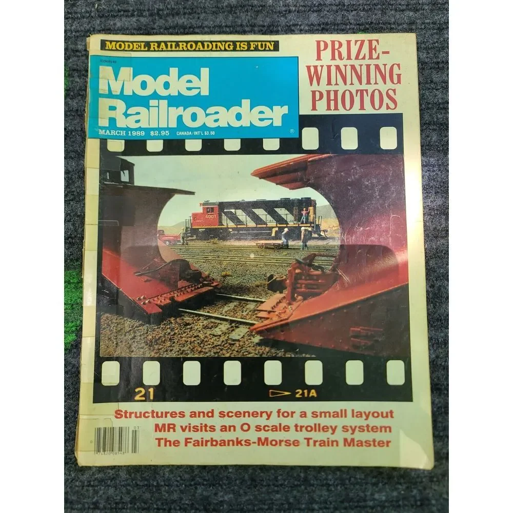 Model Railroader Magazine 1989 Jan‎ Thru June Locomotive Train Hobby Craft Build